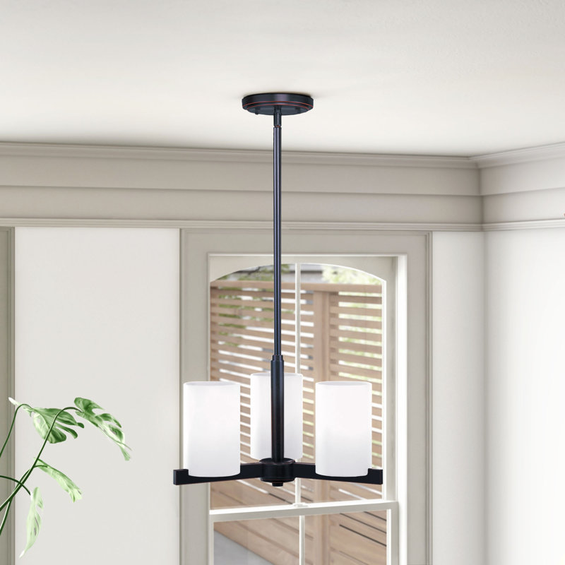 Delvin 3 - Light Dimmable Chandelier, Olde Bronze