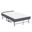 Lit pliant de 75 po x 46 po de large avec tête de lit réglable, lit extra long escamotable pour les personnes de grande taille, matelas en mousse viscoélastique de 5 po, lit d'invité robuste sur roulettes, lit simple spacieux