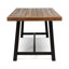 Table de salle à manger en bois pour 8 personnes, finition, métal, 79 po x 36 po 30 po