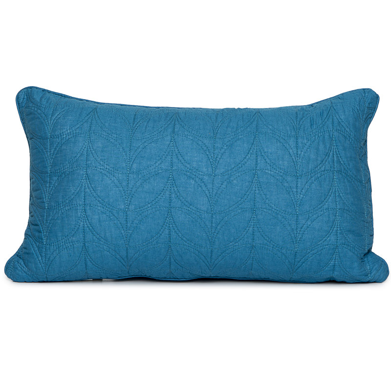 Coussin Leaf, Bleu sarcelle