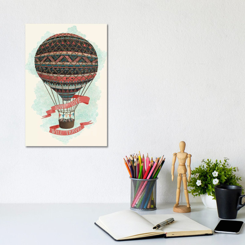 Have Love Will Travel by Laura Graves - Wrapped Canvas Print, 20.32 cm H x 30.48 cm W