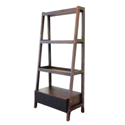 Élégante tablette de rangement 32 po x 17 po x 68 po, économiseur d'espace efficace, tablette de rangement de couleur naturelle 32 po x 17 po x 68 po, solution moderne, grain de bois