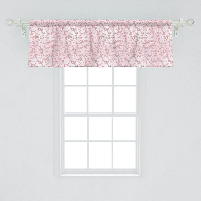 Ensemble de 2 cantonnières Ambesonne Damask, L 54 po x L 12 po