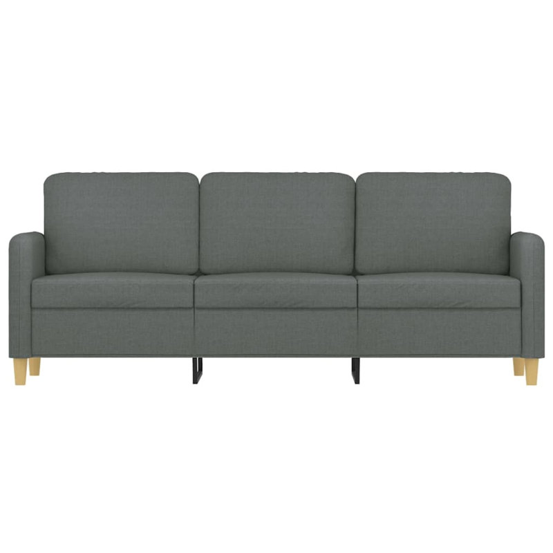 Canapé en tissu d'ameublement Dayarm, Polyester 100 % gris foncé