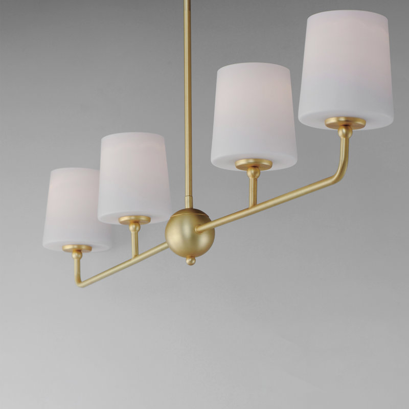 Bristol 4 - Light Satin Brass Unique/Statement Pendant, Satin Brass