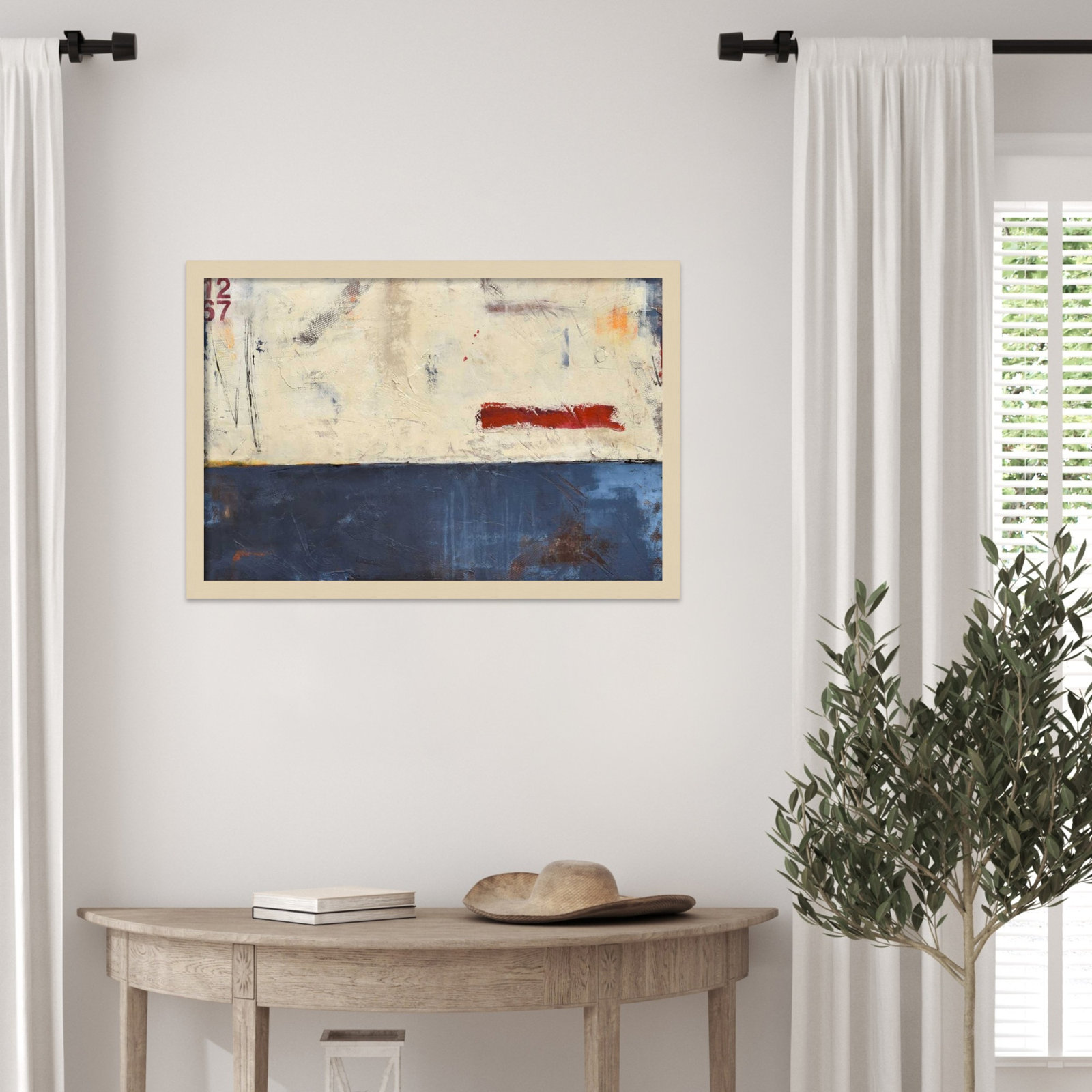 Label 1267 Print by Erin Ashley, Brown, 17" H x 25" W