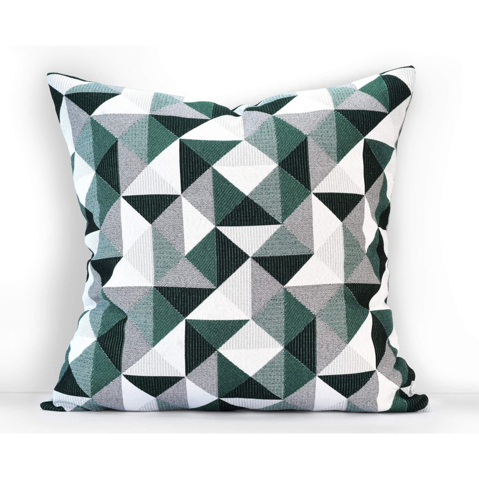 Pacifica Geometric Indoor/Outdoor Throw Pillow, Ruskin Amazon, 24" x 24"