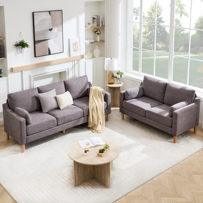 Lagoa 2 - Piece Modern Upholstered Living Room Sofa Set