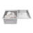 Household Stainless Steel Laundry Sink With Washboard