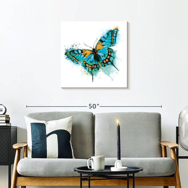 Crowle Butterfly Splash, 24" H x 24" W