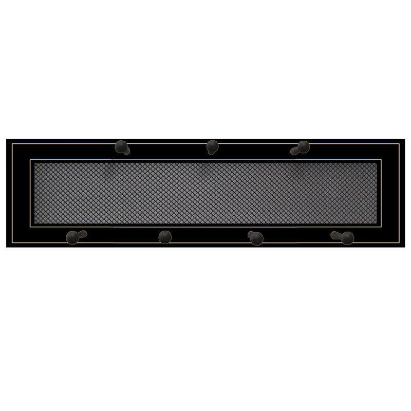 Rangement mural pour tasses, Cadre noir