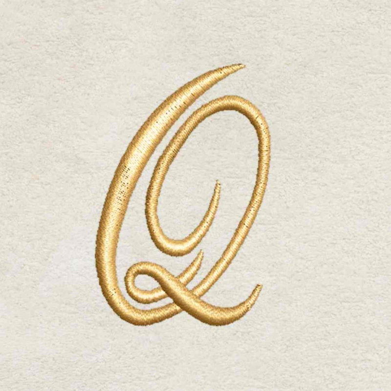 Essuie-mains Winston Porter Zakaryan, lettre Q