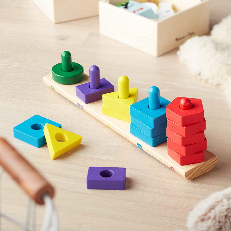 Magnetic Wooden Shapes and Colors from Melissa & Doug - School