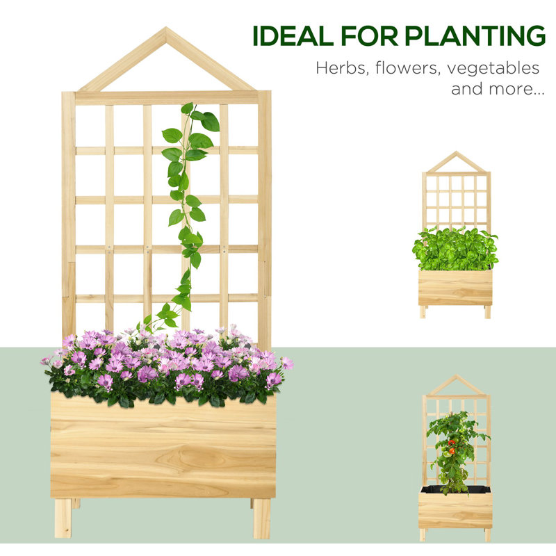 Wood Raised Garden Bed
