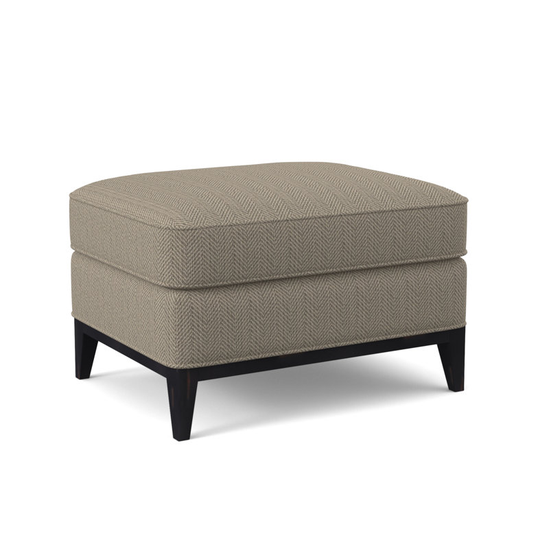 Sonoma Ottoman, Vintage Ebony, Filigree Ivory 100% Polyester