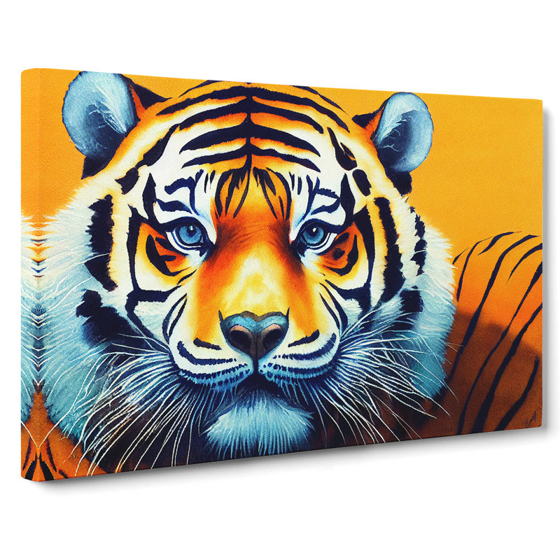 Tiger Portrait Vol.3 - Wrapped Canvas, 35cm H x 50cm W x 3cm D