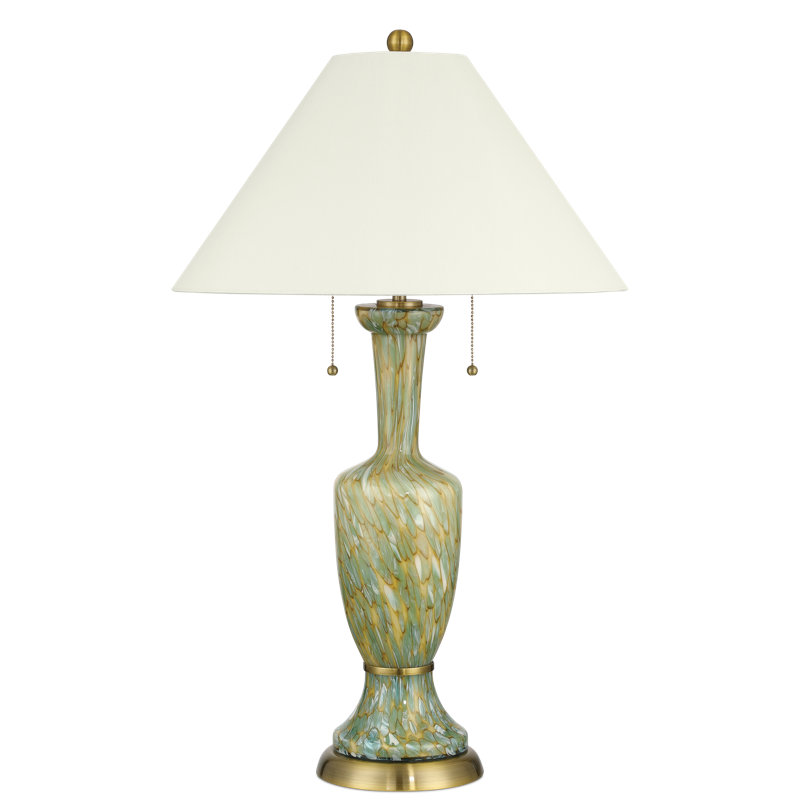 Classico Table Lamp, Light Beige, Antique Brass