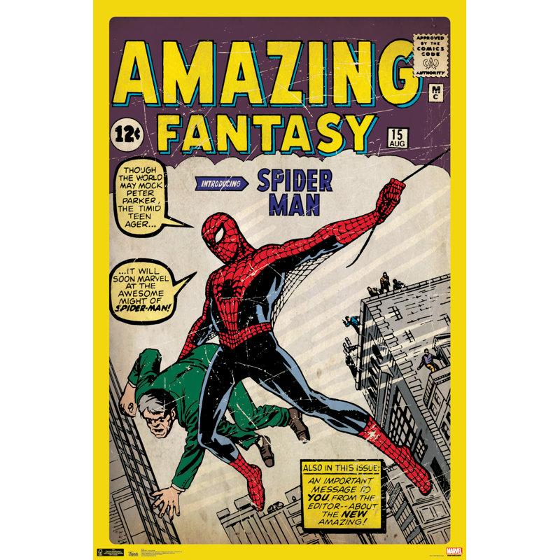 Marvel Spider-Man Cover 24x36 Unframed Wall Poster