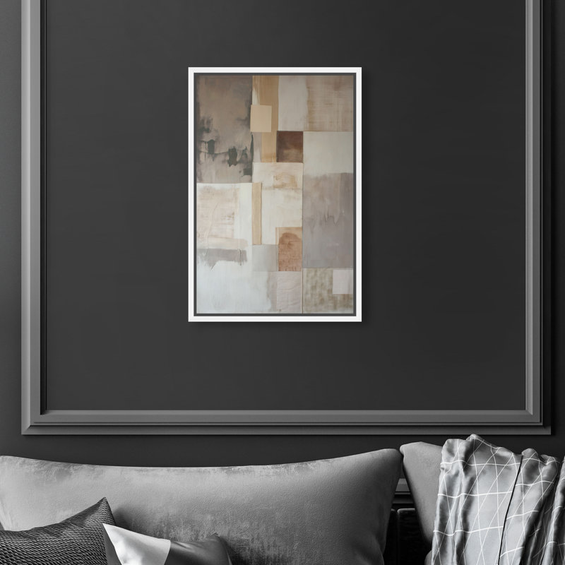 Dustveil (I) Canvas Abstract Print by Oliver Gal, Black Frame, 10 x 15, 16"H x 11"W, White Frame