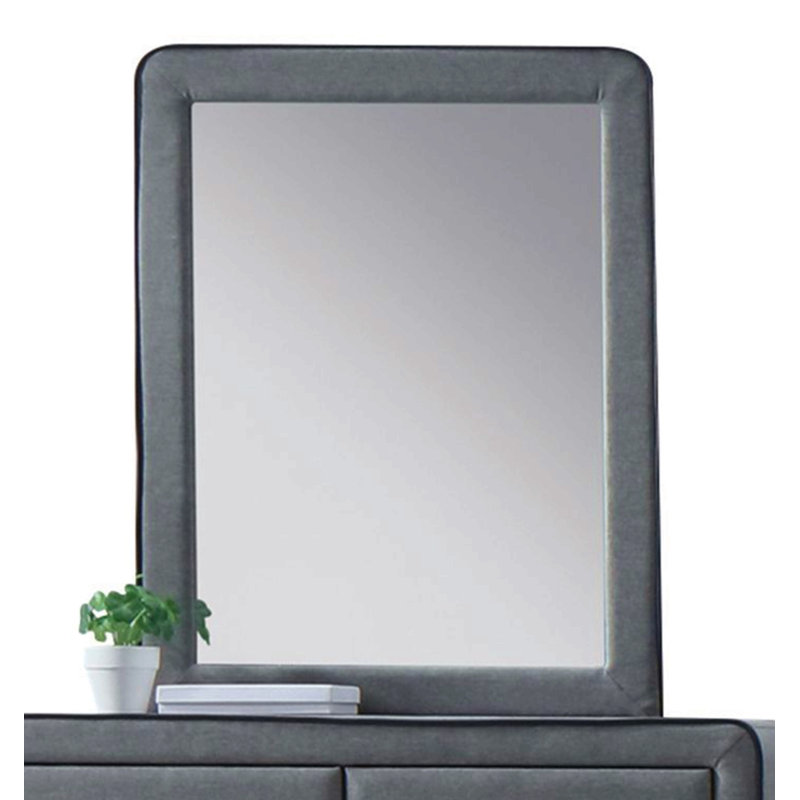 Light Gray Fabric Mirror