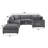 Modular 6-Piece Sectional - Charcoal-1685903967