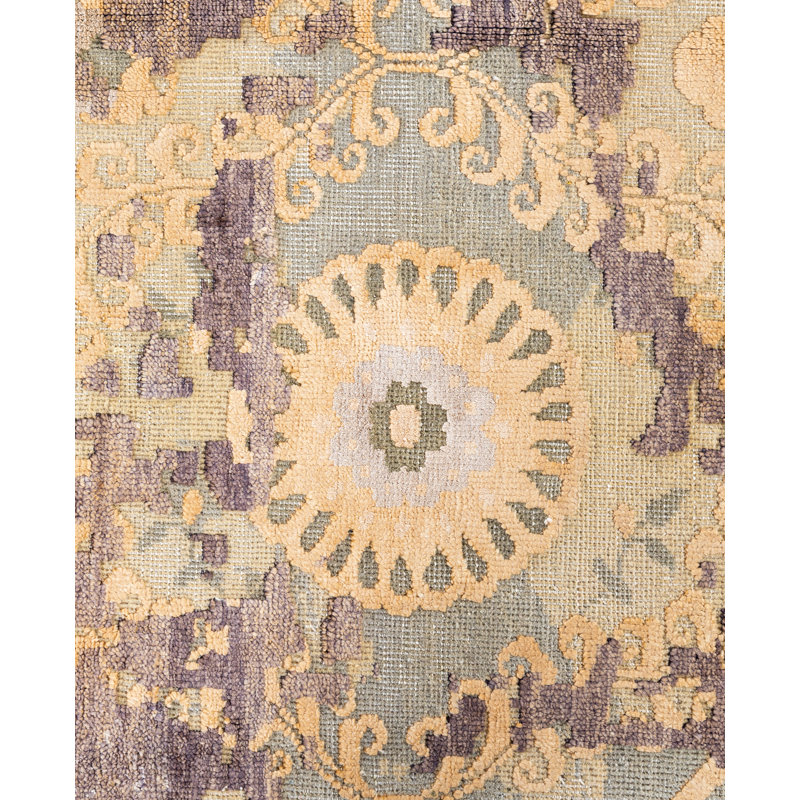 Overdyed One-of-a-Kind 8' 10" X 11' 10" Hand Knotted Area Rug