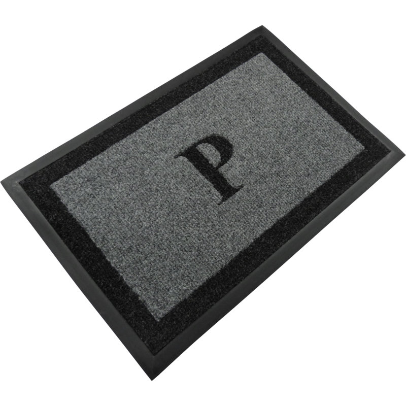 Tapis d'extérieur antidérapant Asai, Gris, P, l 36 po x L 60 po