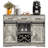 Teijo 31.5'' Coffee Bar Cabinet 3 Drawer Sideboard Storage Cabinet