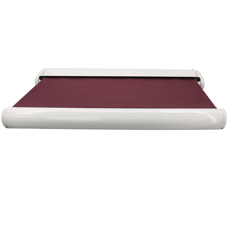 Full Cassette Electric Retractable Patio Awning, 300cm W x 250cm D, Wine Red