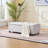 48" Storage Bedroom Bench for End of Bed, Faux Linen Upholstered Storage Ottoman with Arms for Bedroom,Living Room, Entryway, Beige-1121529517