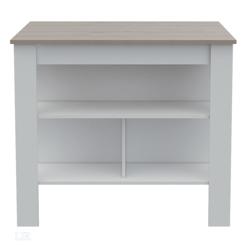 Ensemble de cuisine à 8 tablettes, 2 portes et 2 portes, îlot de cuisine et garde-manger, îlot de cuisine, Blanc