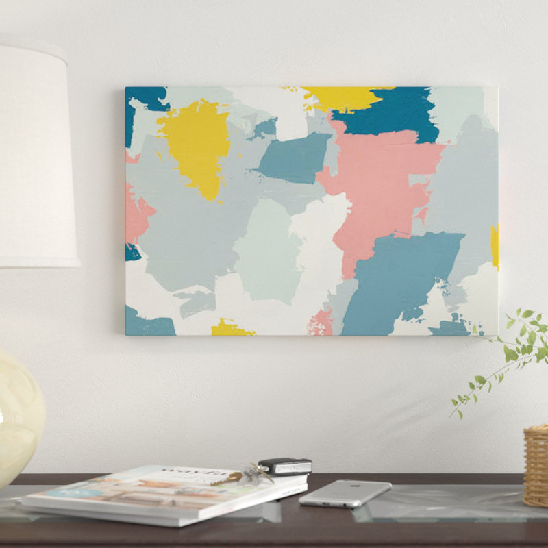 « happy iii » par moira hershey, impression sur toile, H 8 po x l 12 po x P 0,75 po, Pas de tapis, Toile tendue