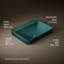 Vox Vitreous China Rectangular Vessel Bathroom Sink with Overflow-870115895-856925028