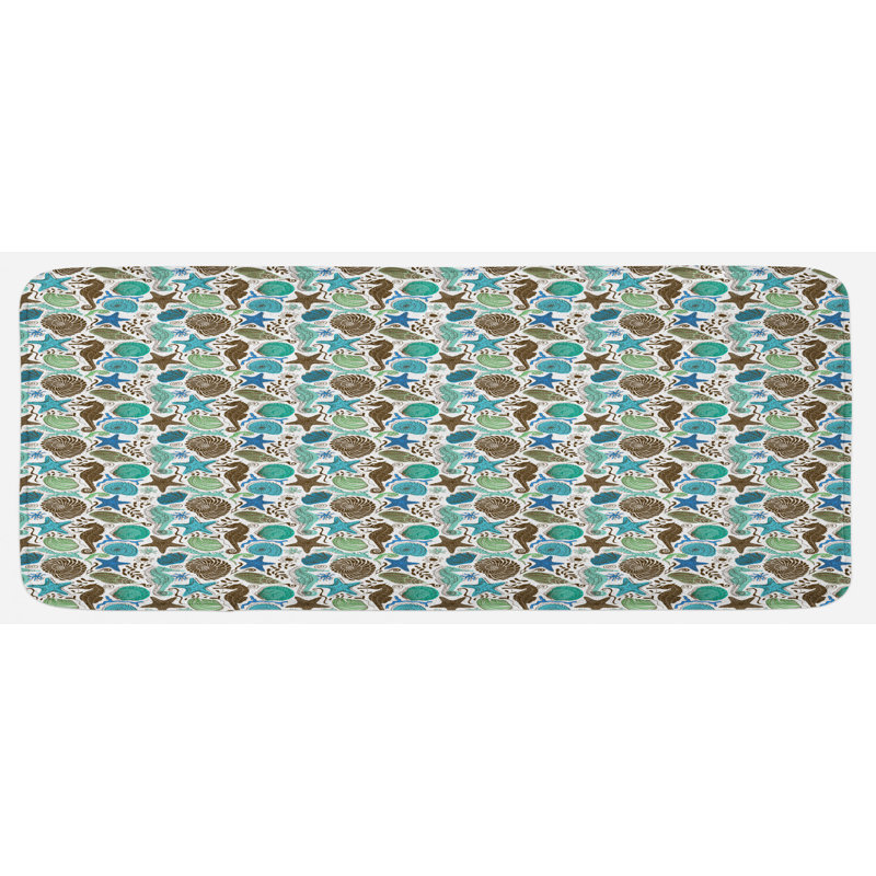 Coastal Synthetic Kitchen Mat
