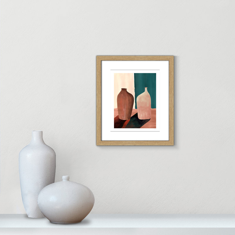 Contrast Pots Print par Violets Print House, Imprimé mat, L 13 po x H 15 po, Naturel