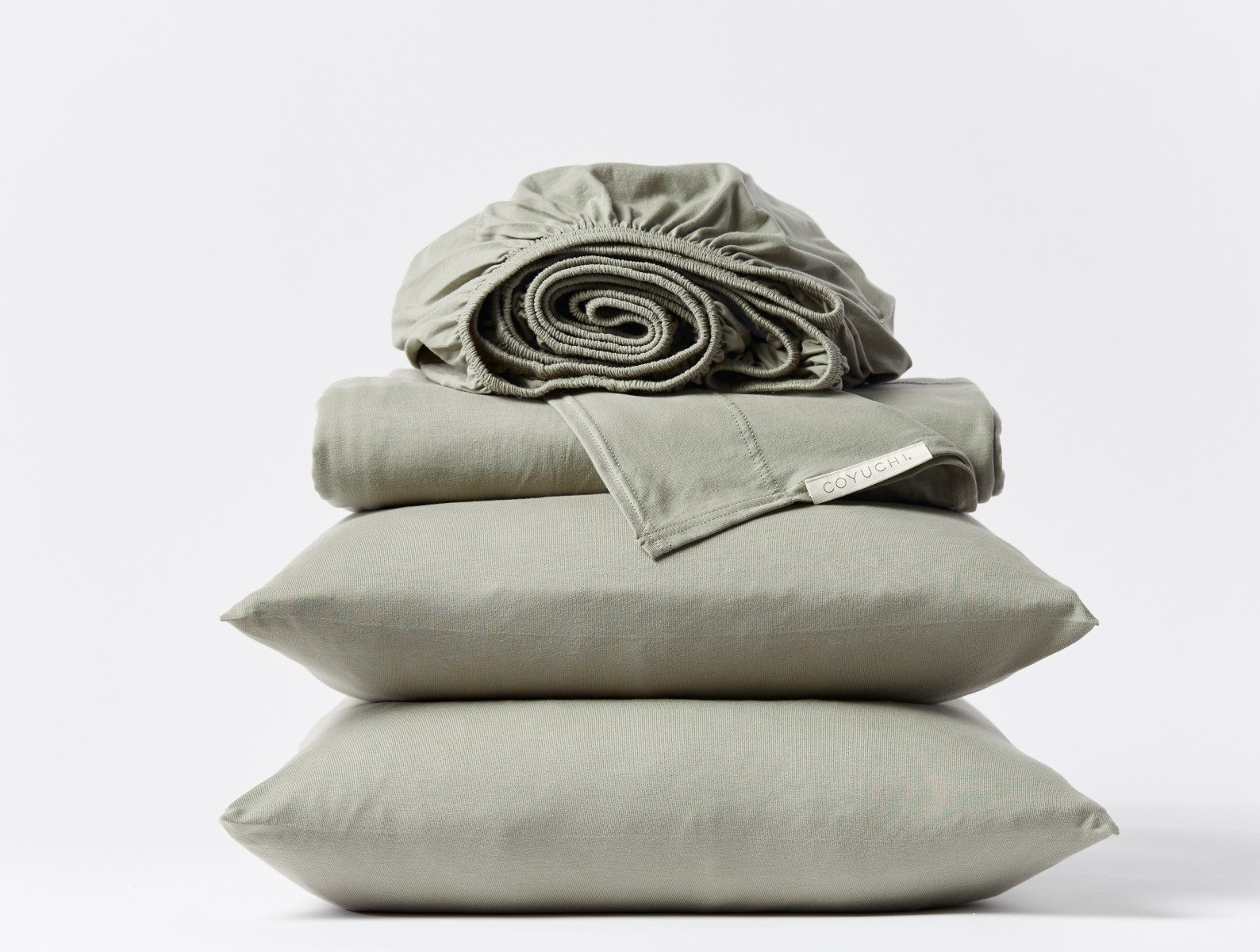 Jersey 100% Cotton Jersey Knit Sheet Set, Twin XL, Laurel