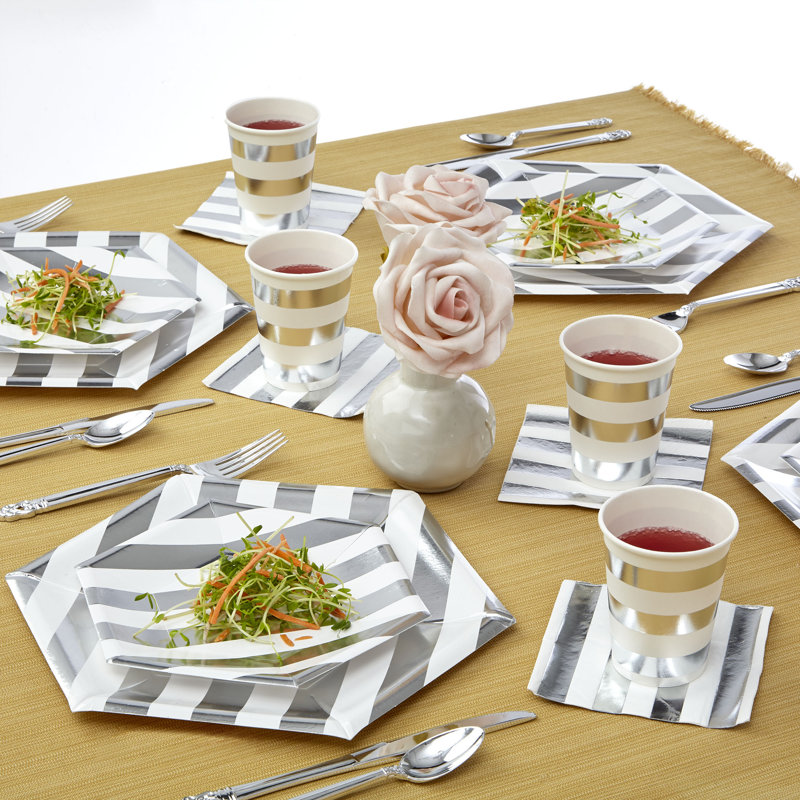 Gobelet jetable en papier épais, Argent