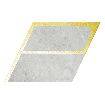 Carreau de mosaïque auto-adhésif en pierre 4 po x 4,6 po