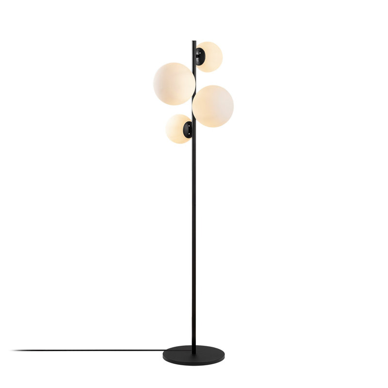 Lampe sur pied à branches 64 "Okamoto, Noir