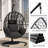 Sturdy Steel Patio Lounge Chair, Rustproof Weatherproof Design For Ultimate Comfort