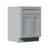 Space-Saving Solid Wood Cabinet with Soft-Close Door and Adjustable Shelf