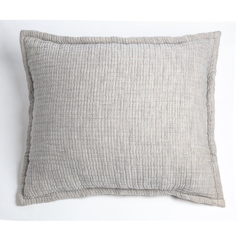 Dorius Reversible Sham, Standard, Light Gray