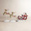 Outdoor Resin Decor Pre-Lit Santa Sleigh Decor