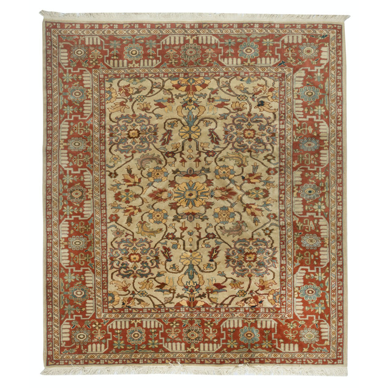 Tapis turc Oushak rétro fait à la main. 100% laine. Excellent état