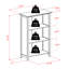 Étagère de rangement à 3 niveaux 7 pièces Verona, H 42,99 po x l 28,03 po x P 12,99 po-1903341389