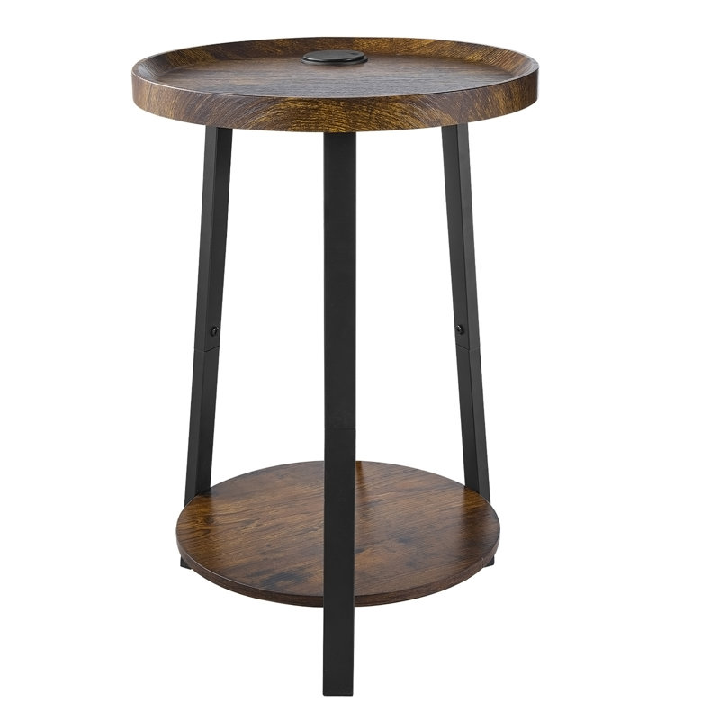 Table de bout, 22.99" H x 15.75" W x 15.75" D
