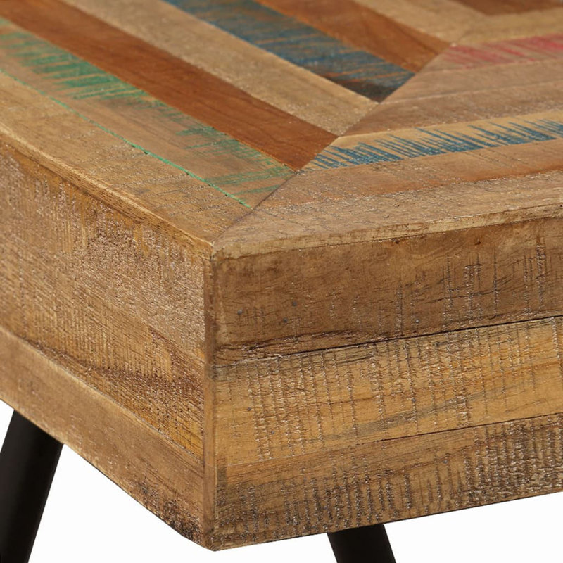 Table d'appoint en teck massif récupéré