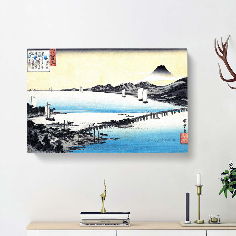 Evening Glow at Sea by Utagawa Hiroshige - Wrapped Canvas, 50cm H x 76cm W x 3cm D