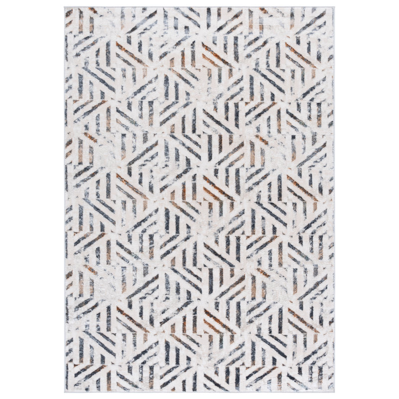 Aleida 100 Performance Abstract Rug, Rectangle 5'2" x 7'