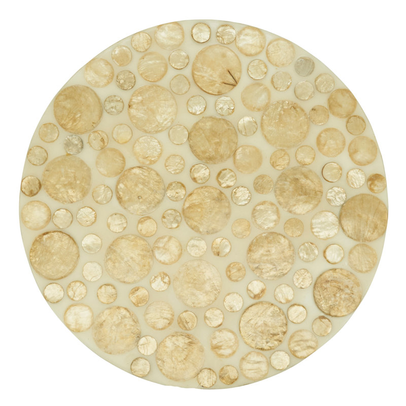 Talaria Collection 50% Capiz Shell - 50% Resin No Pattern Round Placemat